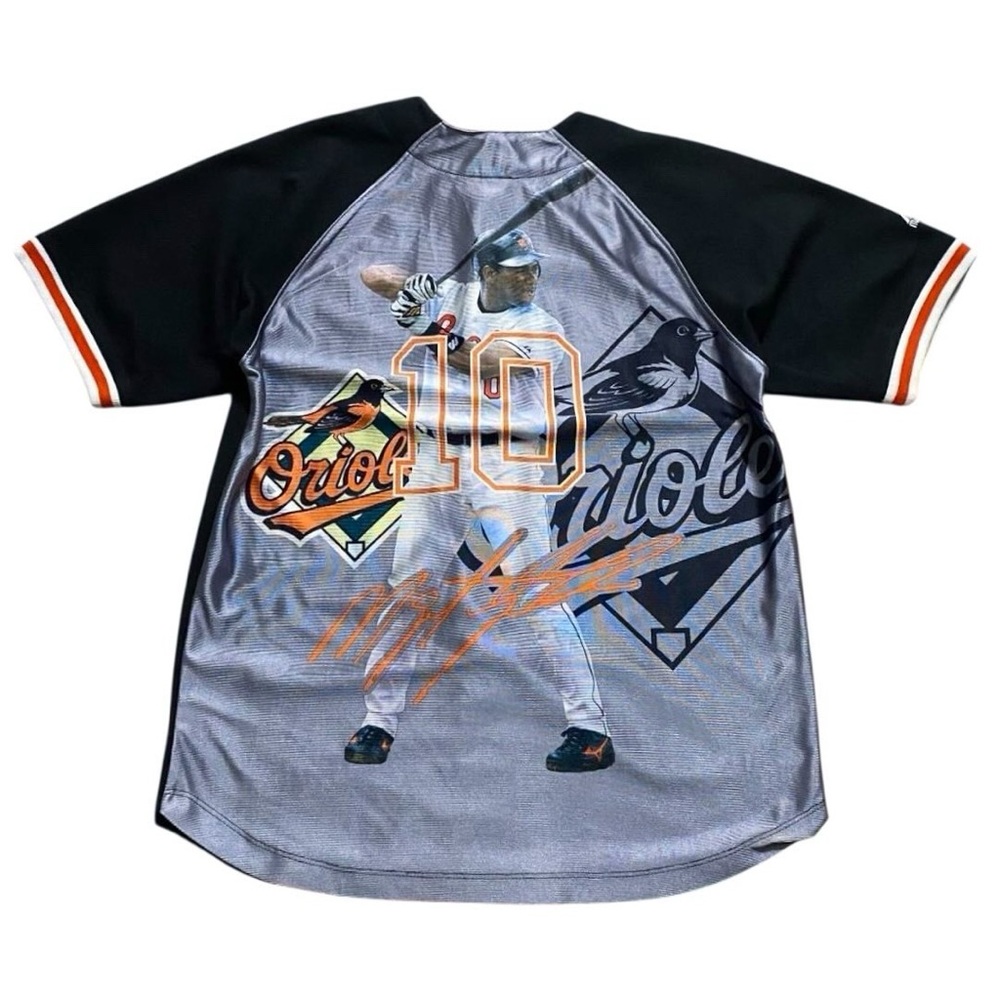 Majestic Athletic Baltimore Orioles Miguel Tejada No. 10 Fanimation YOUTH Jersey